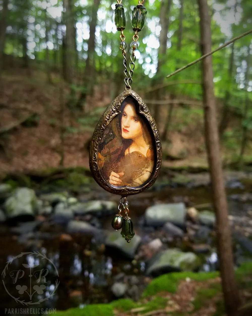In a Glade ~ J.W.Waterhouse Pictorial Shrine Amulet