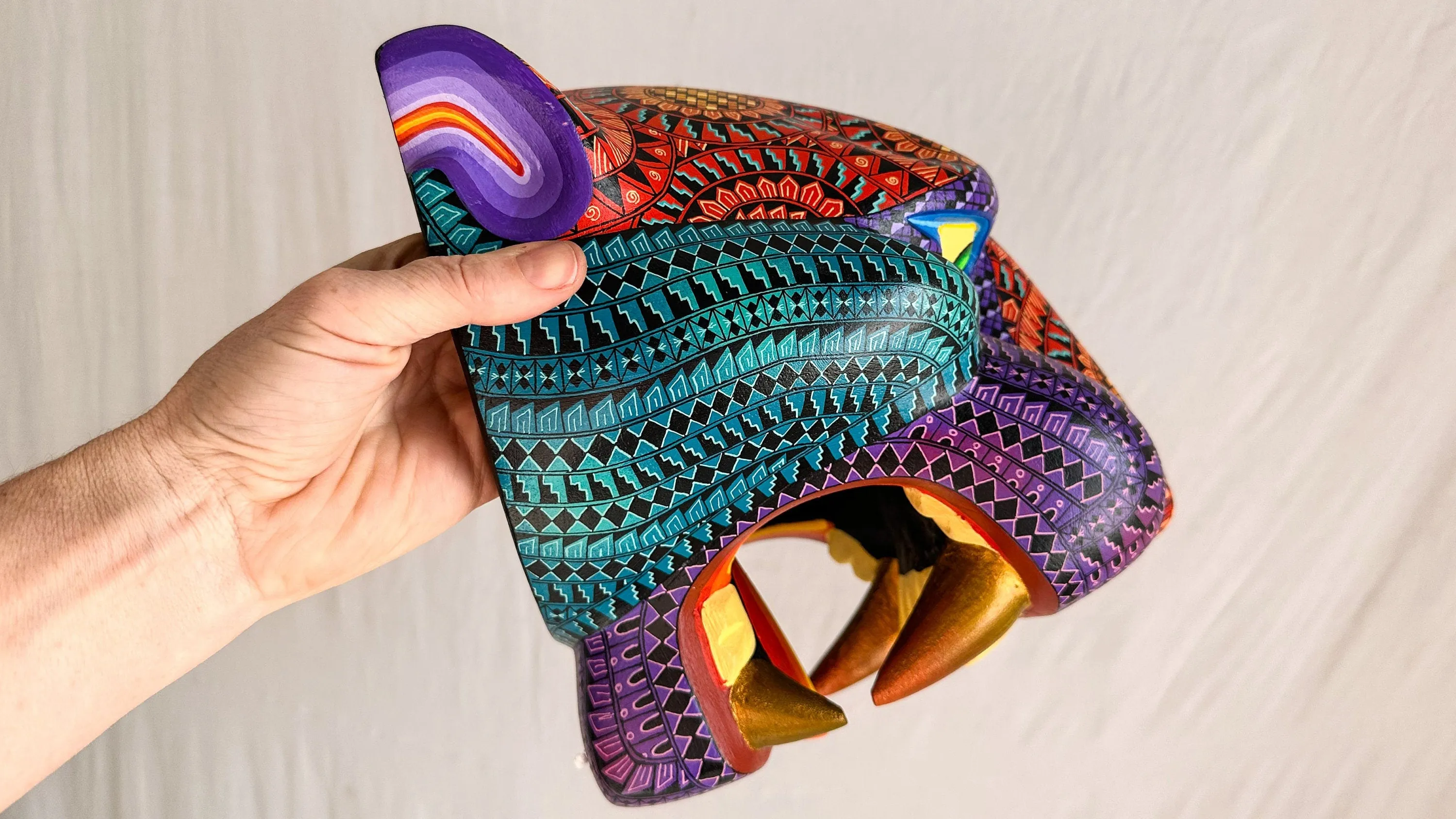 Jaguar Alebrije Mask. Big! Oaxaca, Mexico. Spirit Animal