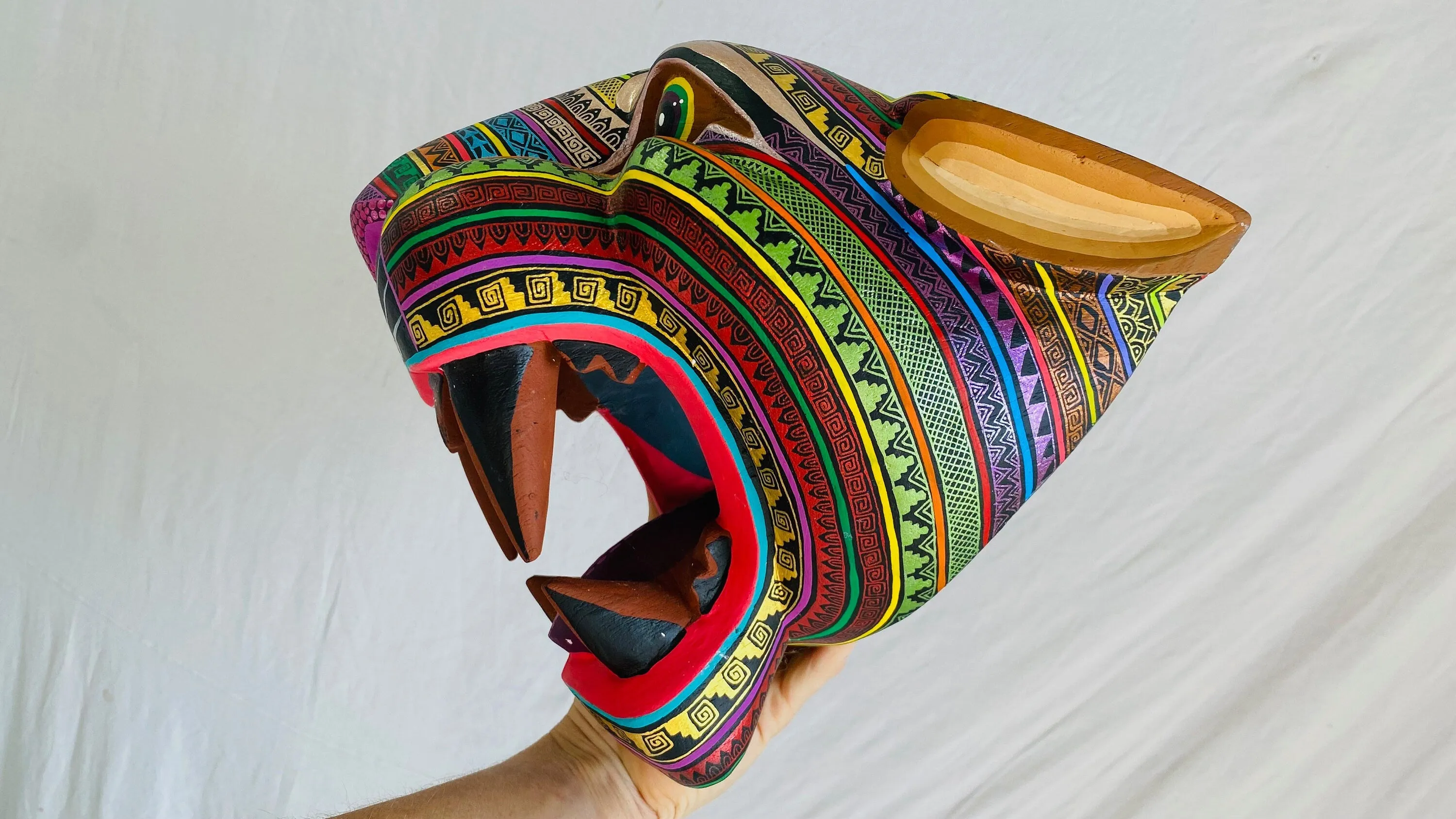 Jaguar Alebrije Mask. Huge! Oaxaca, Mexico. Spirit Animal