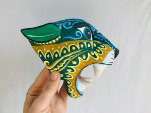 Jaguar Alebrije Mask. Oaxaca, Mexico. Spirit Animal