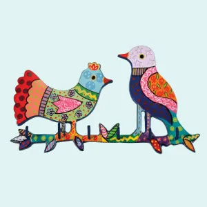 Keys Holder Hand Painted Birds