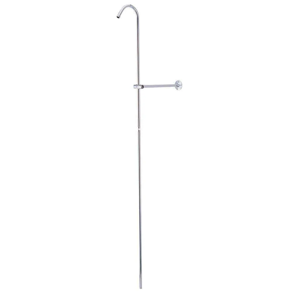 Kingston Brass CCR601 Vintage Shower Riser And Wall Support, Polished Chrome