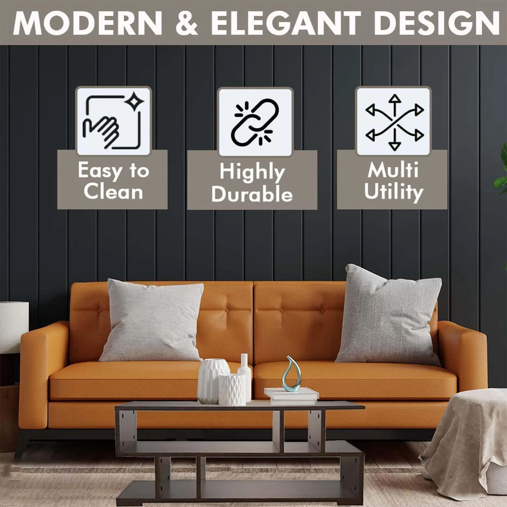Kuber Industries Matte Finish ‎Wooden Center Table for Living Room | Wood Coffee Table for Living Room, Bedroom & Office with Storage | Brown
