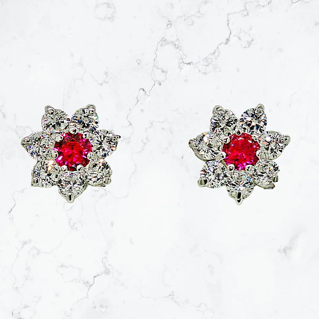 La Fleur Rouge Earrings