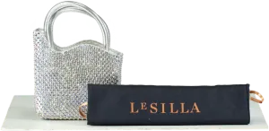 La Silla Metallic Mini Gilda Rhinestone Embellished Bag One Size