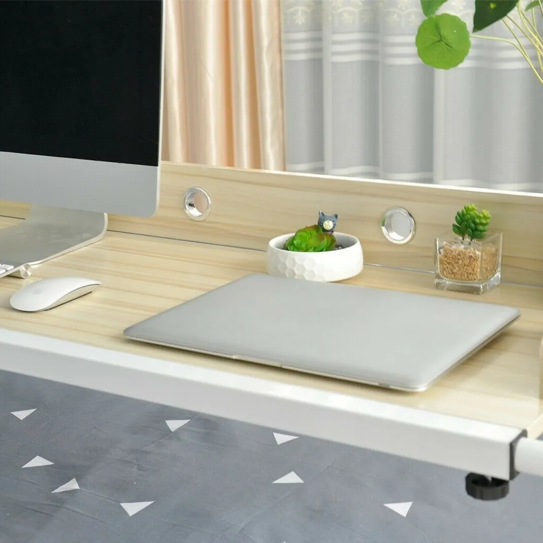 Large Spacious Adjustable Over Bed Table With Wheels