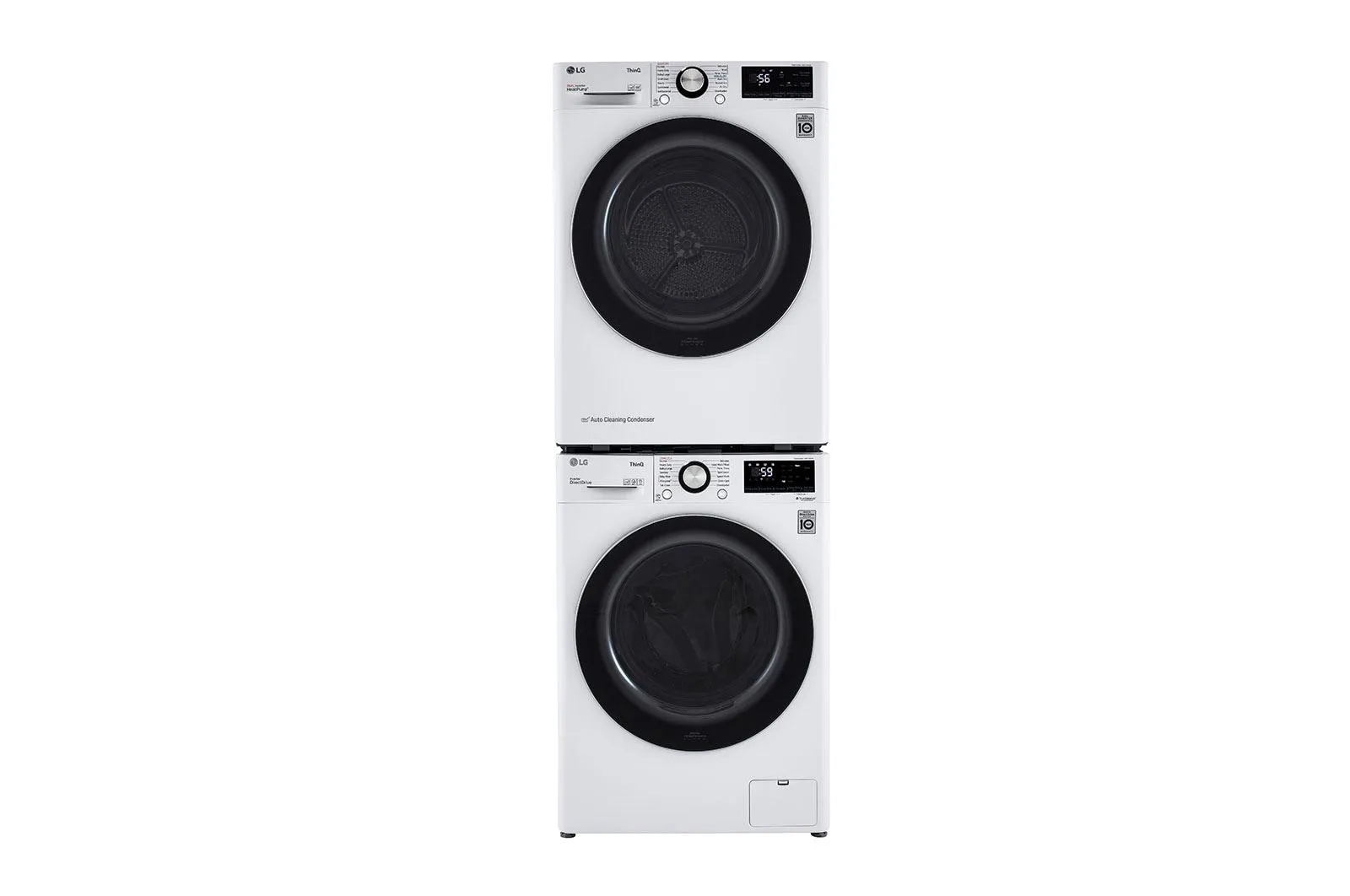 Lg WM1455HWA 2.4 cu.ft. Smart wi-fi Enabled Compact Front Load Washer with Built-In Intelligence
