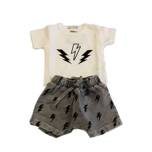Little Mish Bolts Enzyme Short Set