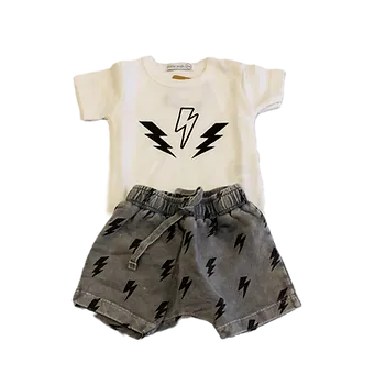 Little Mish Bolts Enzyme Short Set