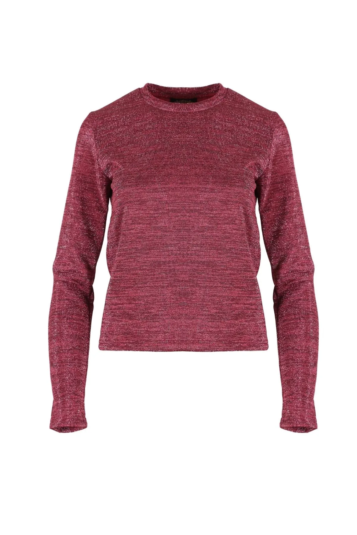 Lucy Lurex Top Pink in Metallic Polyester