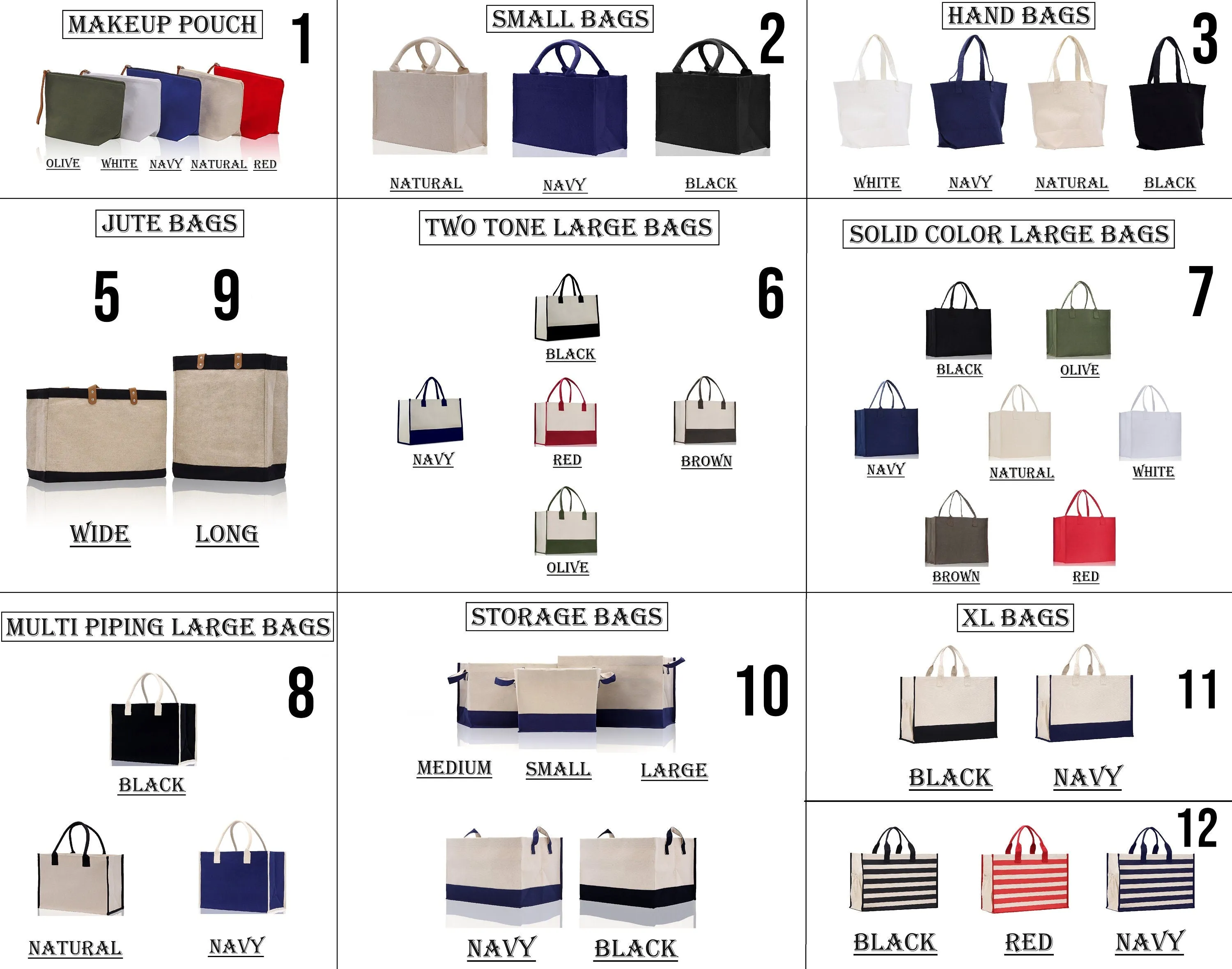 Mail Storage Canvas Tote Bag Mail Storage Basket (PSB1002)