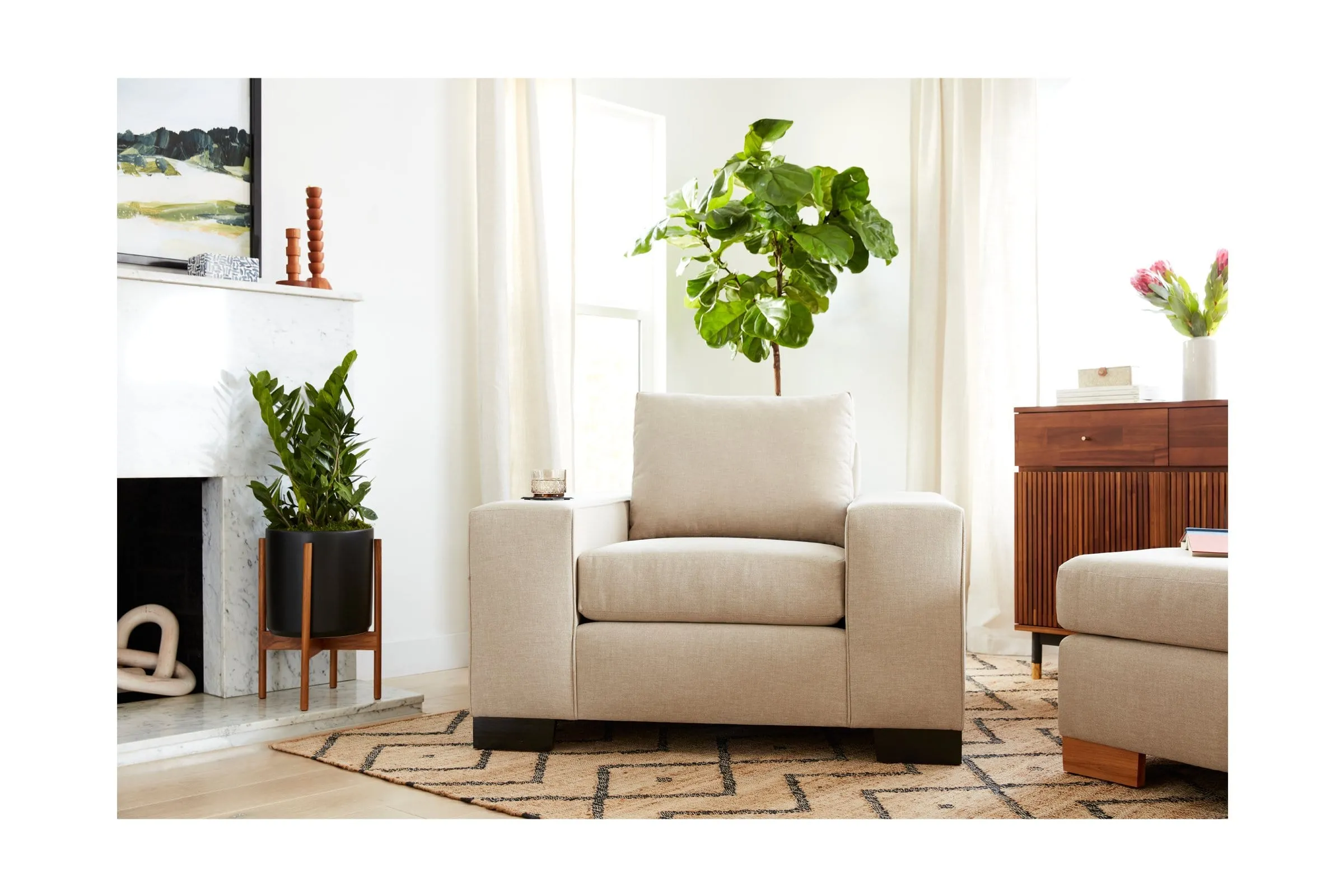 Melrose Chair :: Leg Finish: Espresso