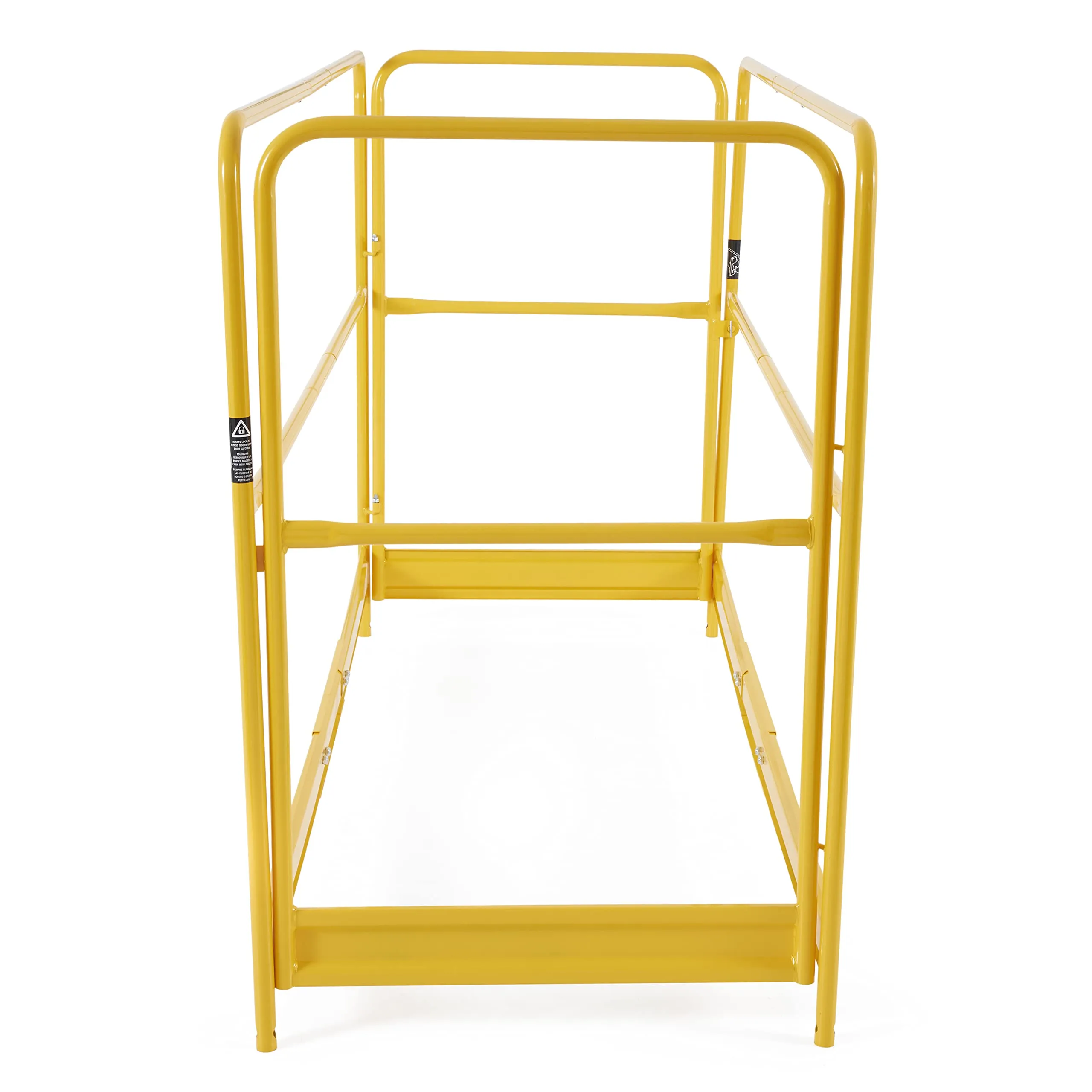 MetalTech Versatile 6 Ft. Metal Guardrails System Accessory Baker Style for Select Jobsite Series Scaffolding Platform with Non-Slip Deck