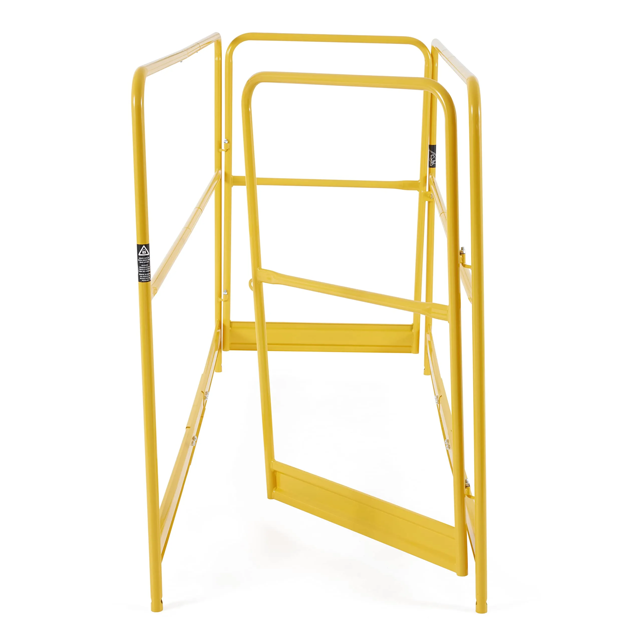 MetalTech Versatile 6 Ft. Metal Guardrails System Accessory Baker Style for Select Jobsite Series Scaffolding Platform with Non-Slip Deck