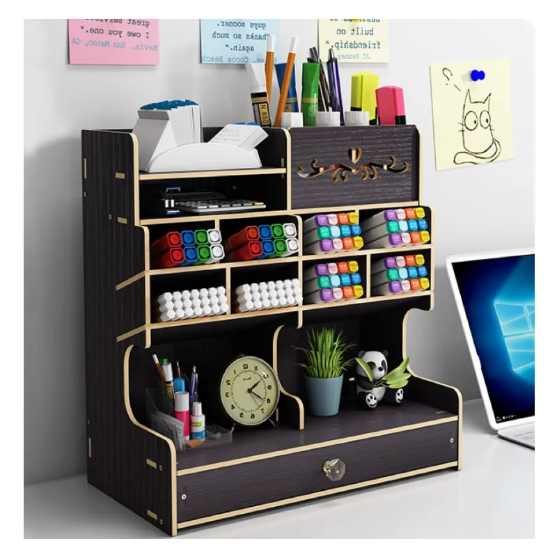 Multi-Function Wooden Desk Organizer - Ad-474