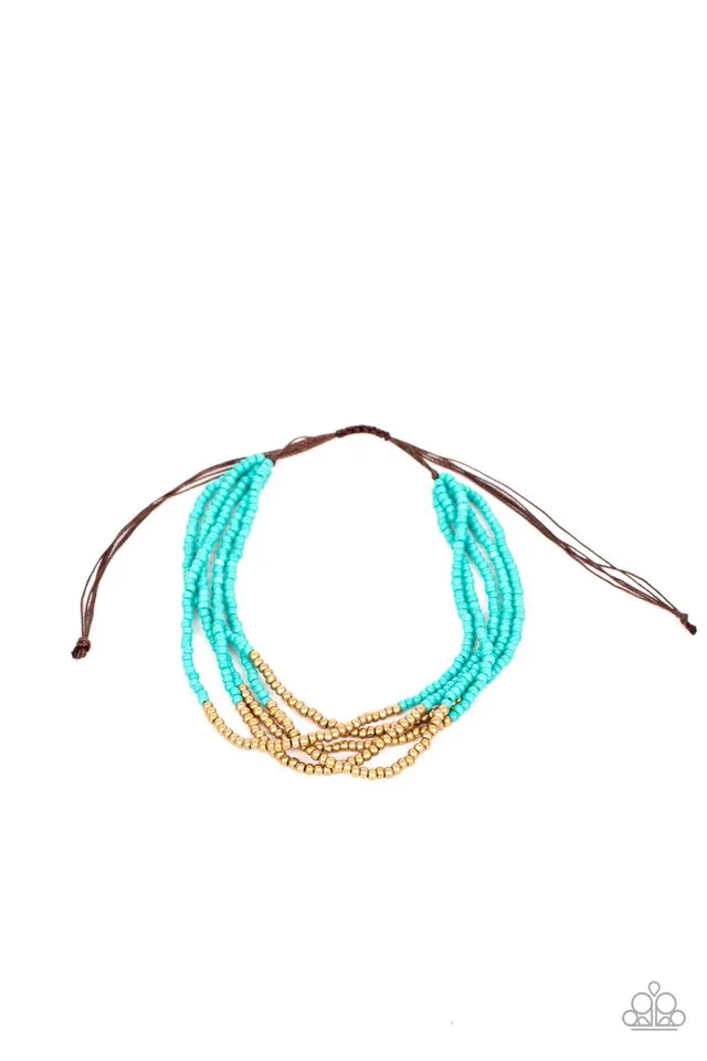 Paparazzi Bracelet ~ BEAD Bold - Blue