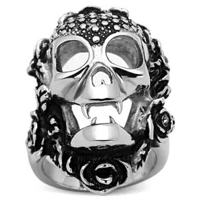 Ring Top GRD Crystal Black Diamond TK1203 for Unisex Style Stainless
