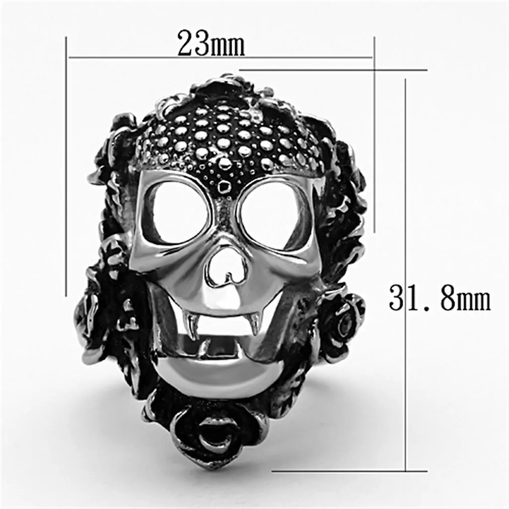 Ring Top GRD Crystal Black Diamond TK1203 for Unisex Style Stainless