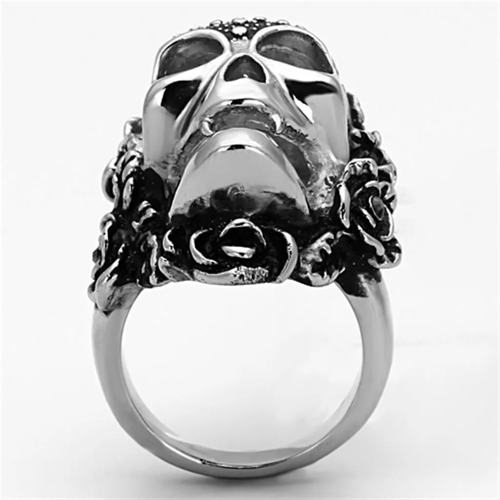 Ring Top GRD Crystal Black Diamond TK1203 for Unisex Style Stainless