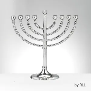 Rite Lite Classic Elegance Menorah with Hammered Accents