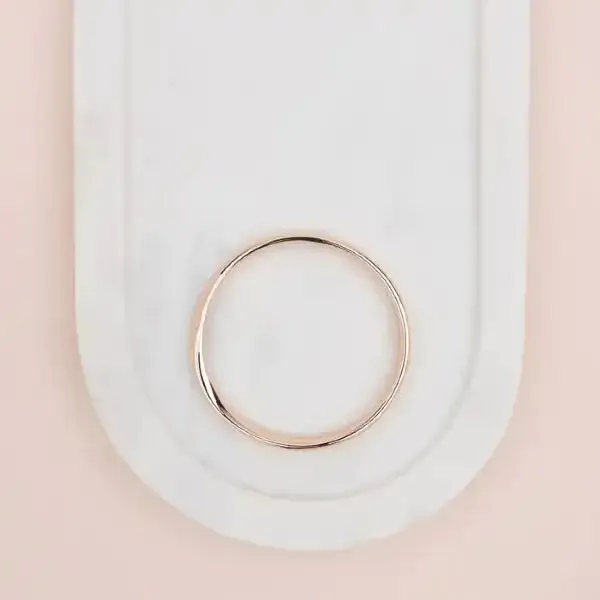 Rose Gold Twisted Bangle**