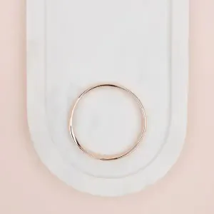 Rose Gold Twisted Bangle**