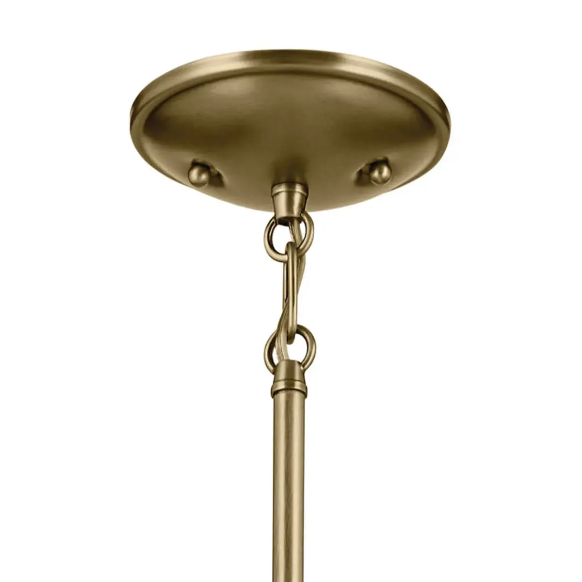Shailene 24" 5-Light Chandelier with Clear Satin Etched Glass, Natural Brass Finish