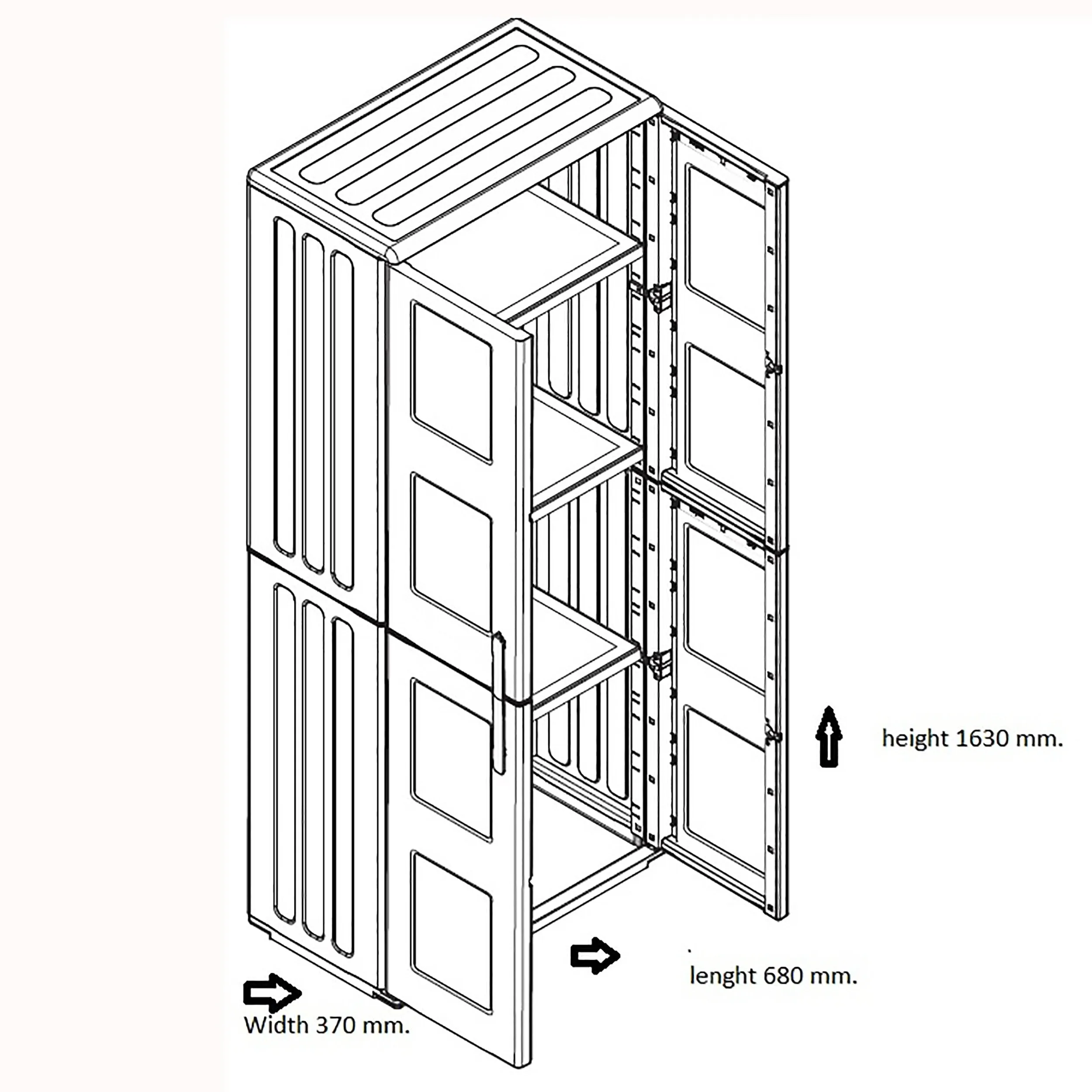Shire PVC 2' 2" x 12' 1" Flat Shed - Classic