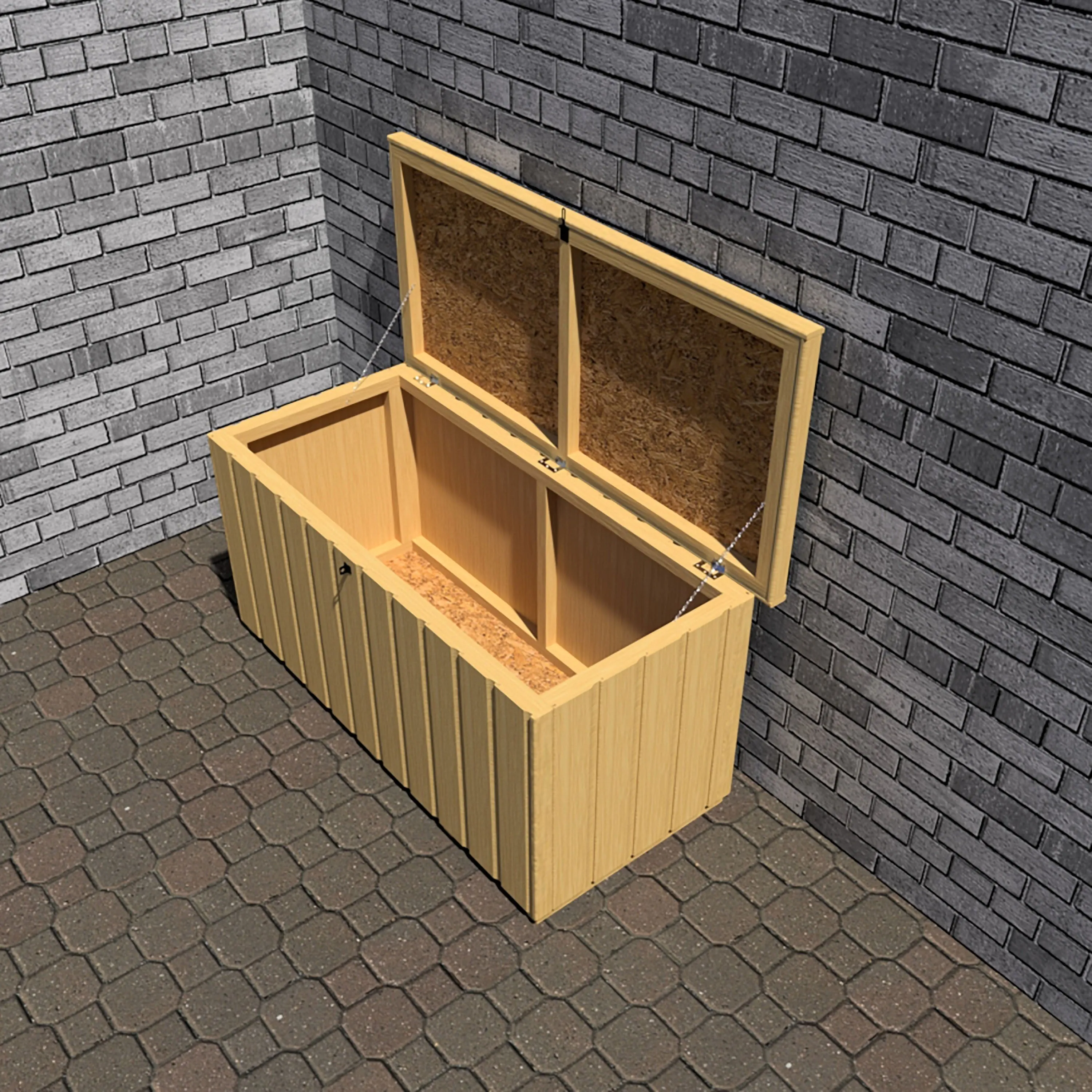 Shire Sherringham 4' 3" x 1' 11" Flat Garden Store - Premium Dip Treated Shiplap