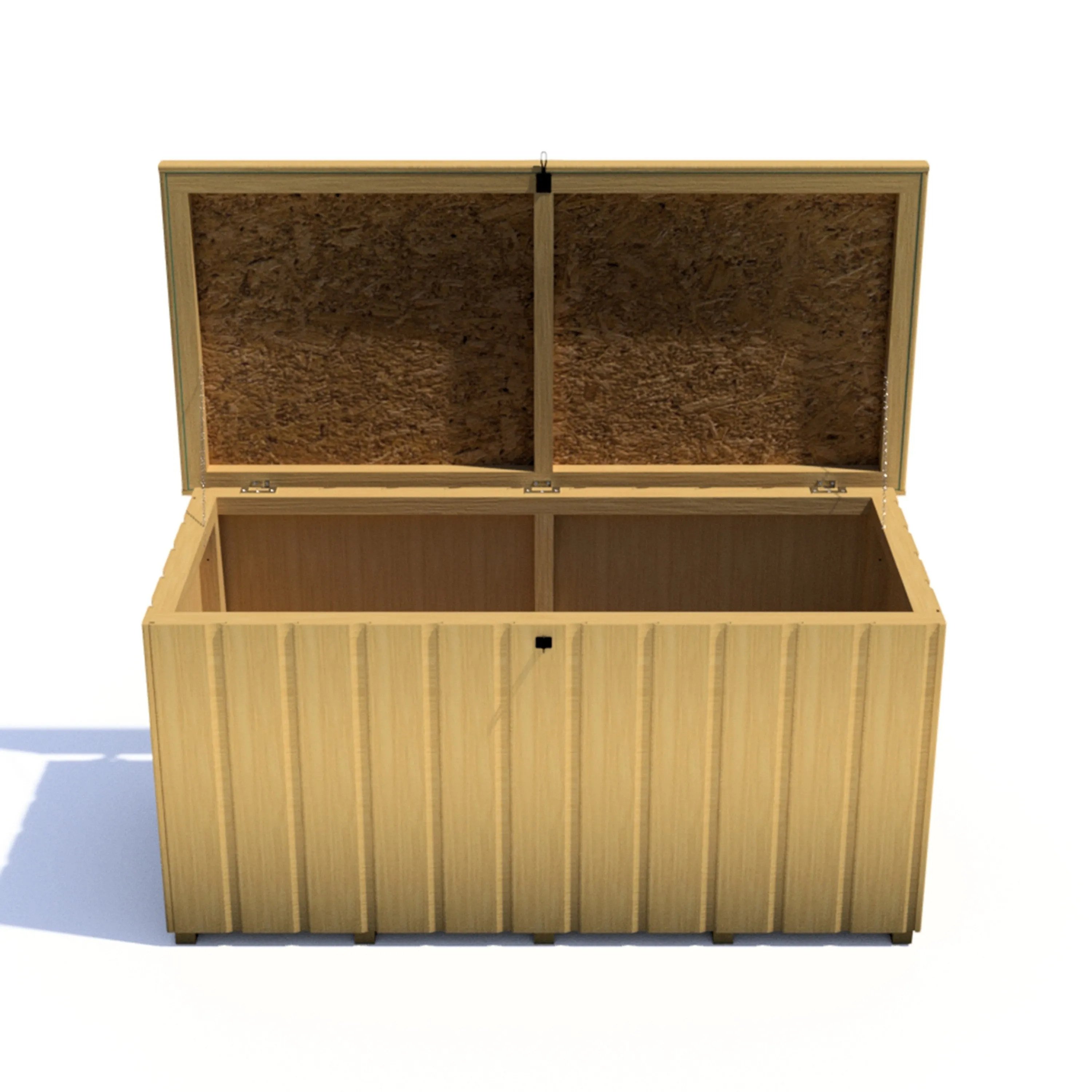 Shire Sherringham 4' 3" x 1' 11" Flat Garden Store - Premium Dip Treated Shiplap