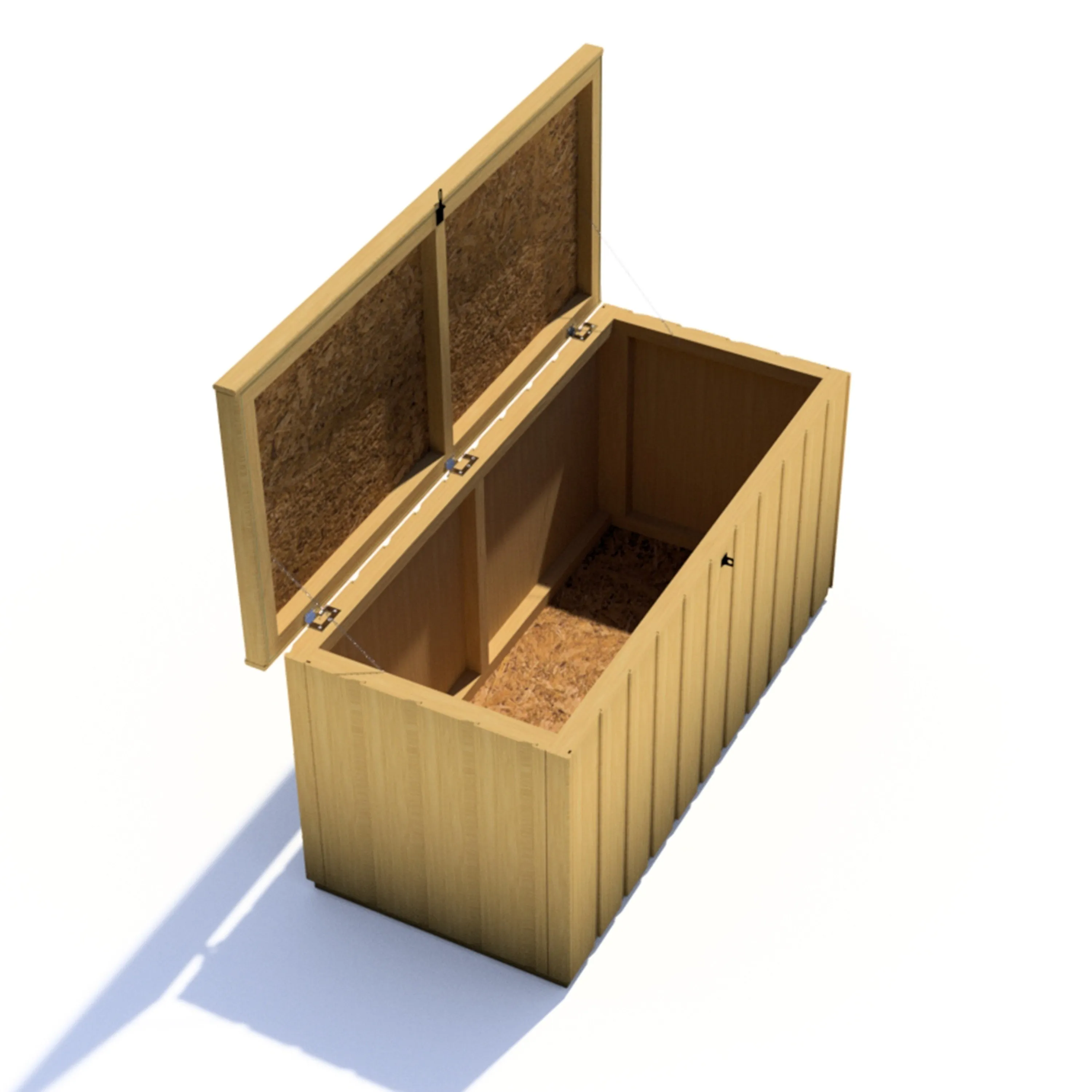 Shire Sherringham 4' 3" x 1' 11" Flat Garden Store - Premium Dip Treated Shiplap