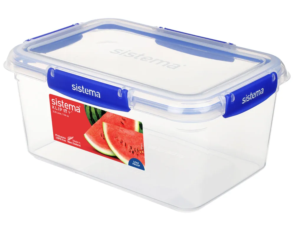 Sistema® KLIP IT PLUS™ 3.35L Rectangle