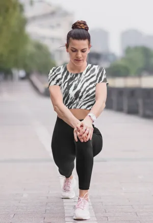Snag the Look: Women's Zebra Print Crop Top