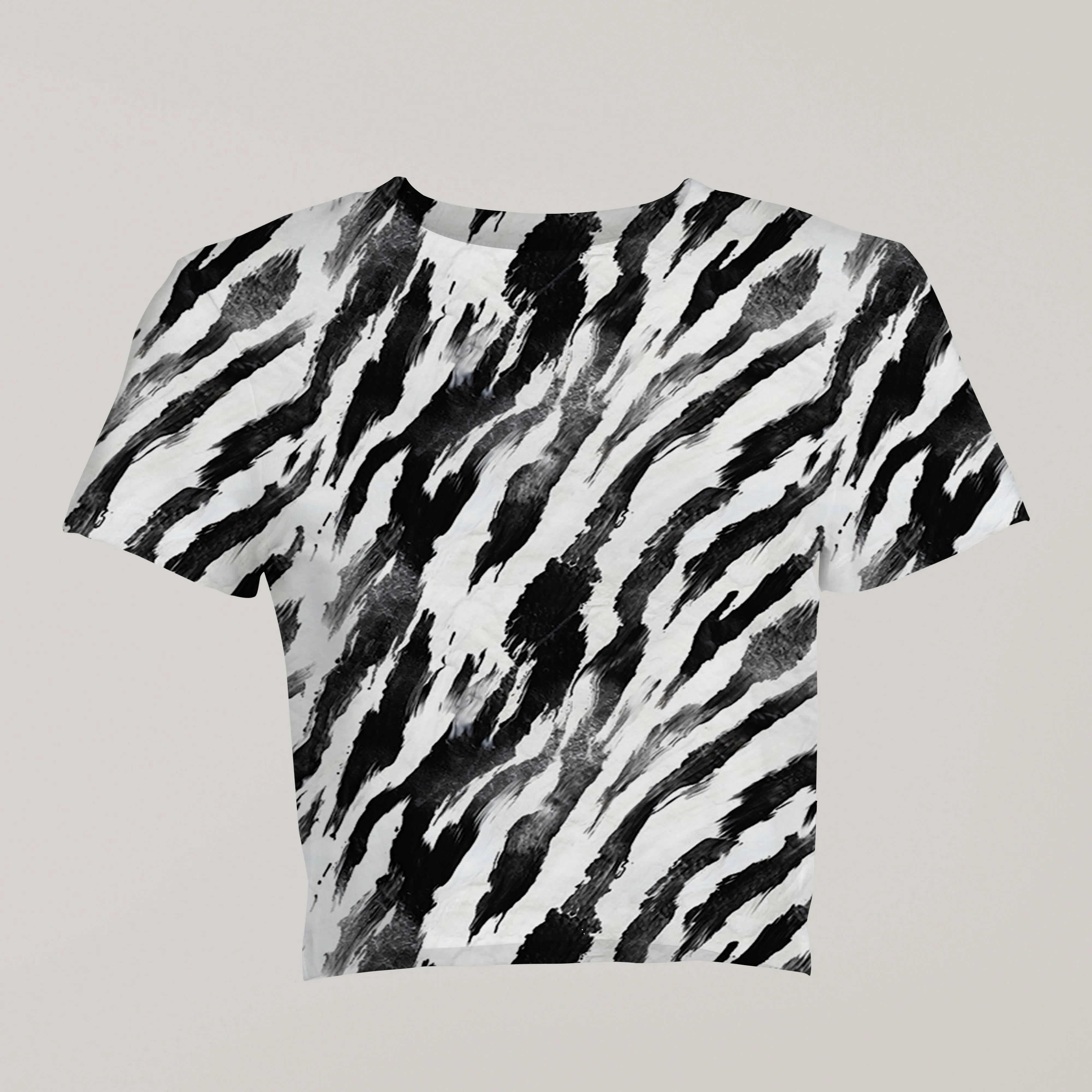 Snag the Look: Women's Zebra Print Crop Top