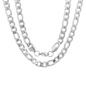 SteelTime Classic Figaro Chain Necklace