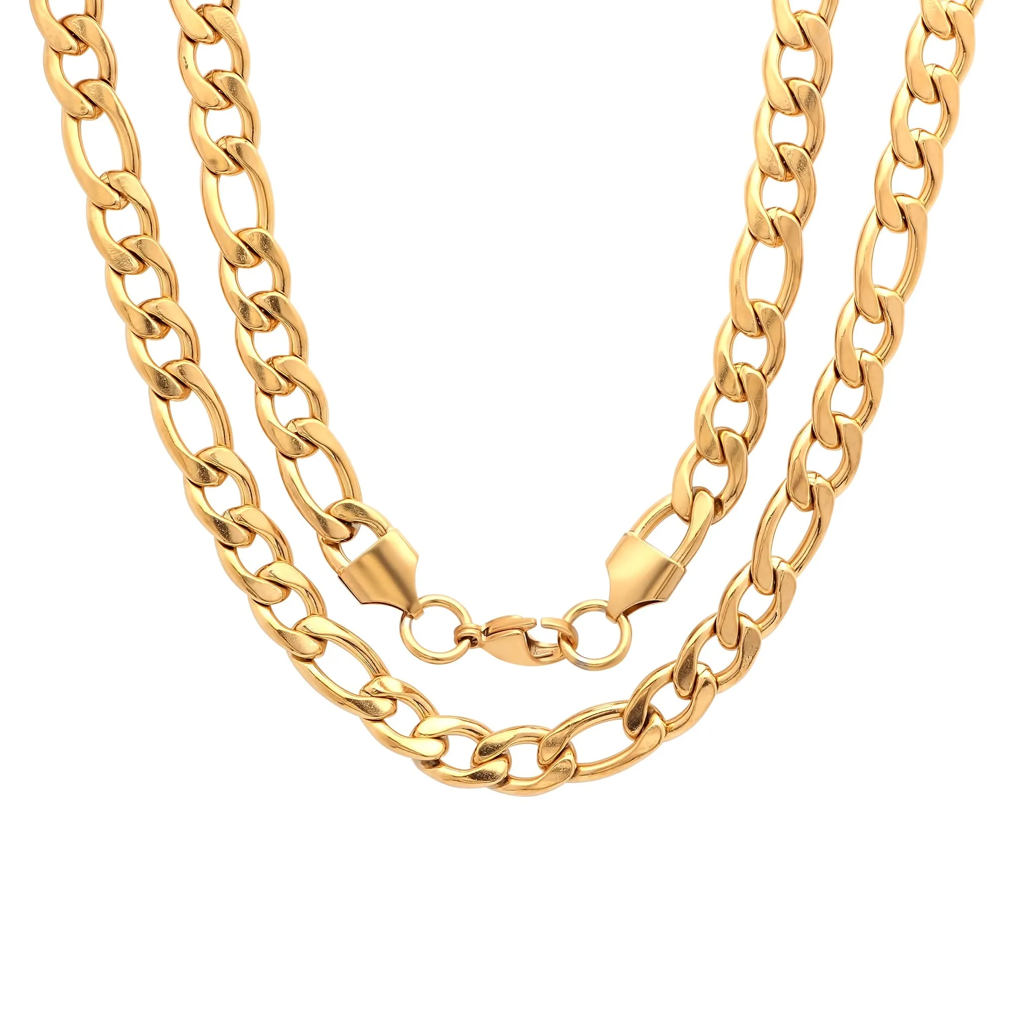 SteelTime Classic Figaro Chain Necklace
