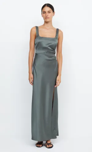 THE DREAMER SQUARE NECK DRESS - DARK WILLOW
