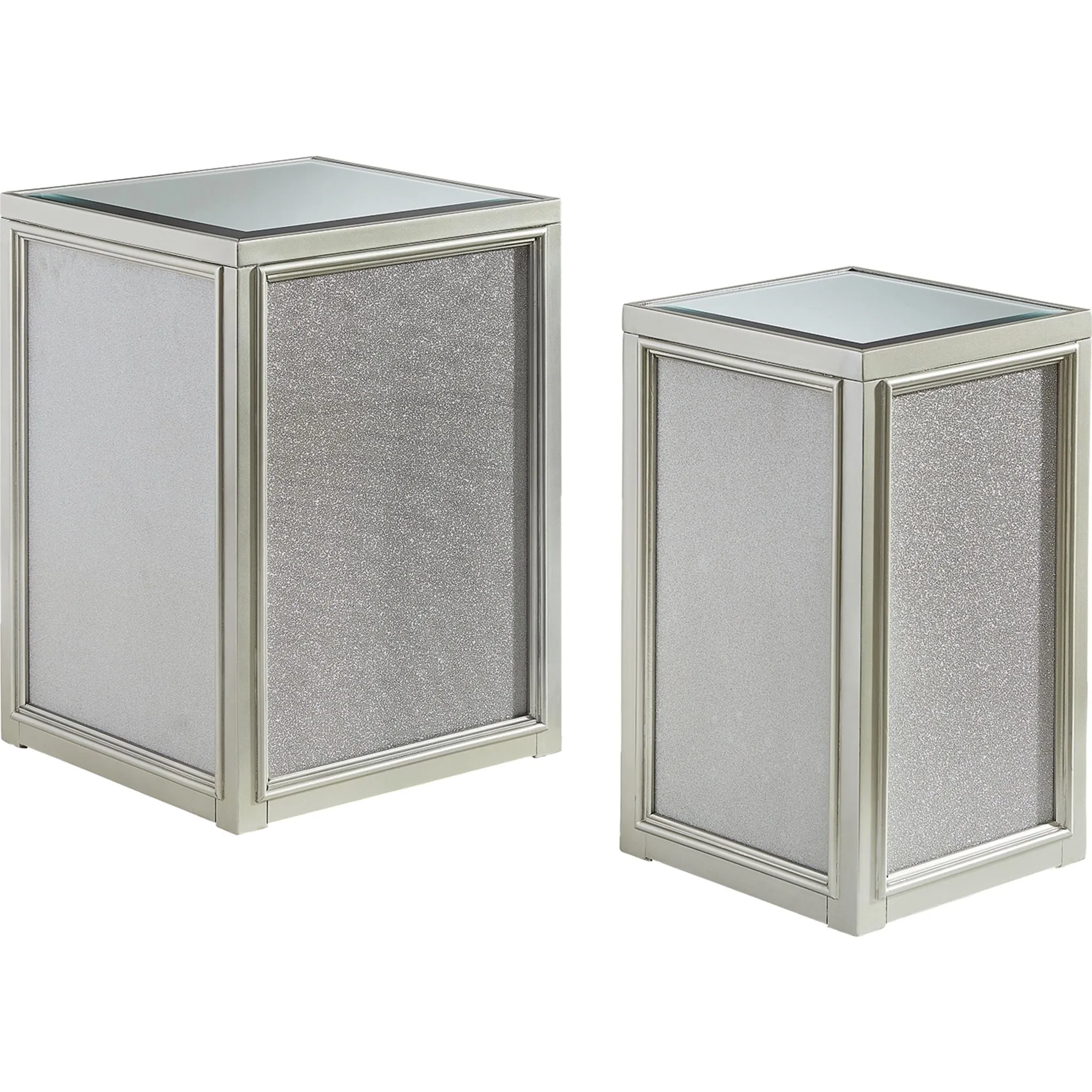 Traleena Nesting End Table (Set of 2) - Silver Finish