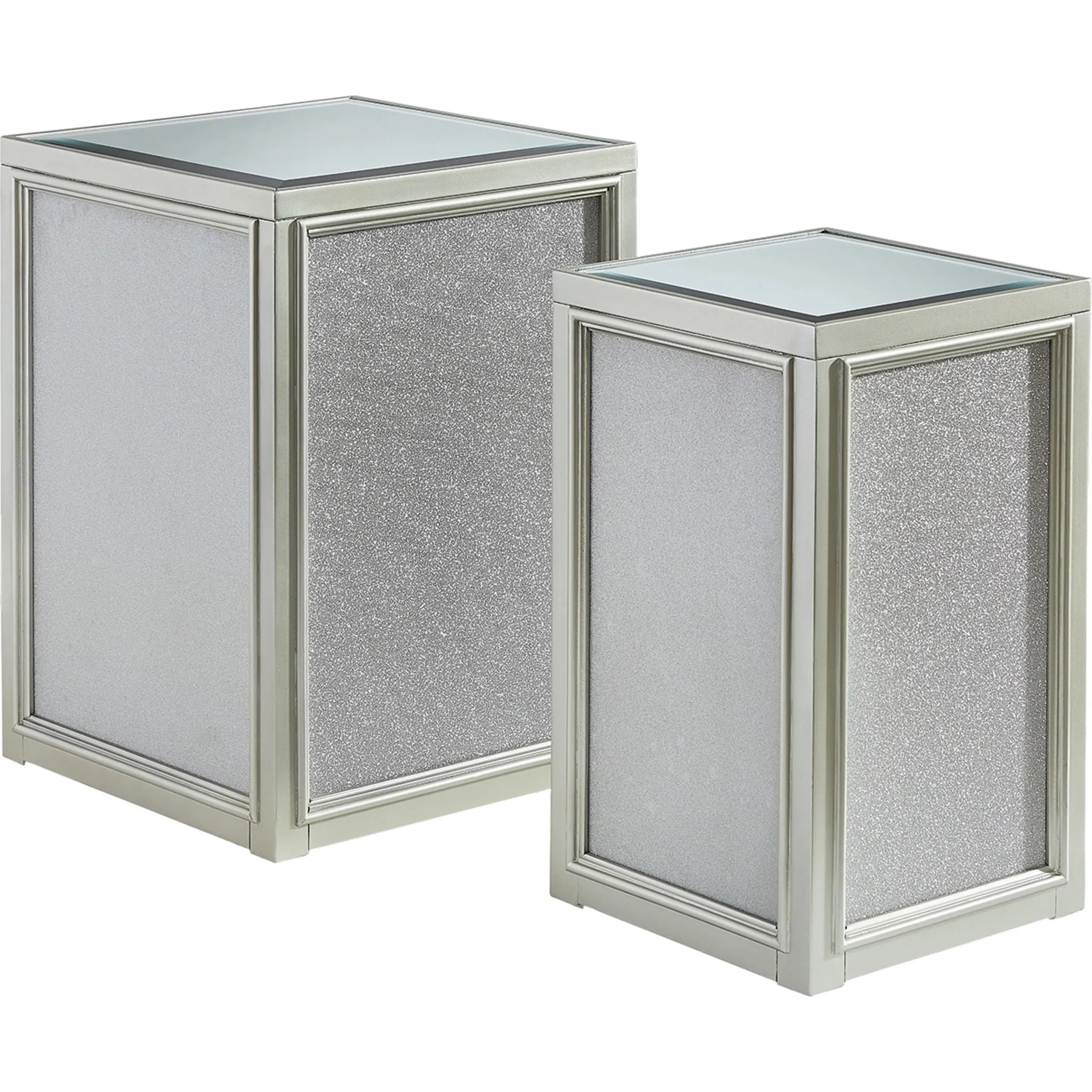 Traleena Nesting End Table (Set of 2) - Silver Finish