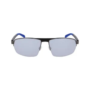 Trendy Semi-Rim Metal Sunglasses - Graphite