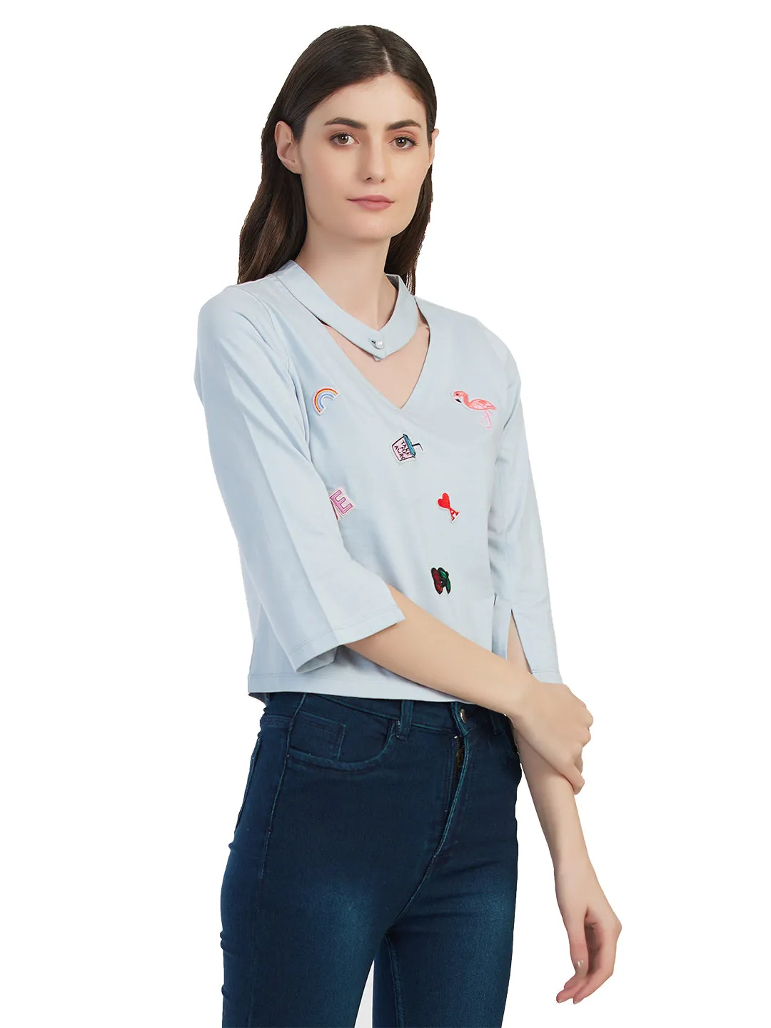 Unique Double neck Style Premium Tshirt