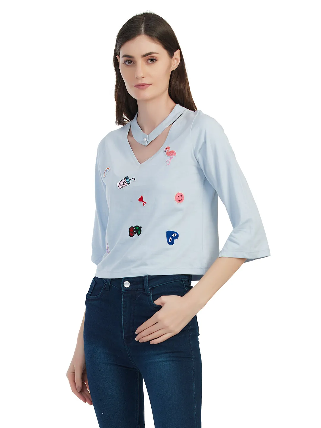 Unique Double neck Style Premium Tshirt