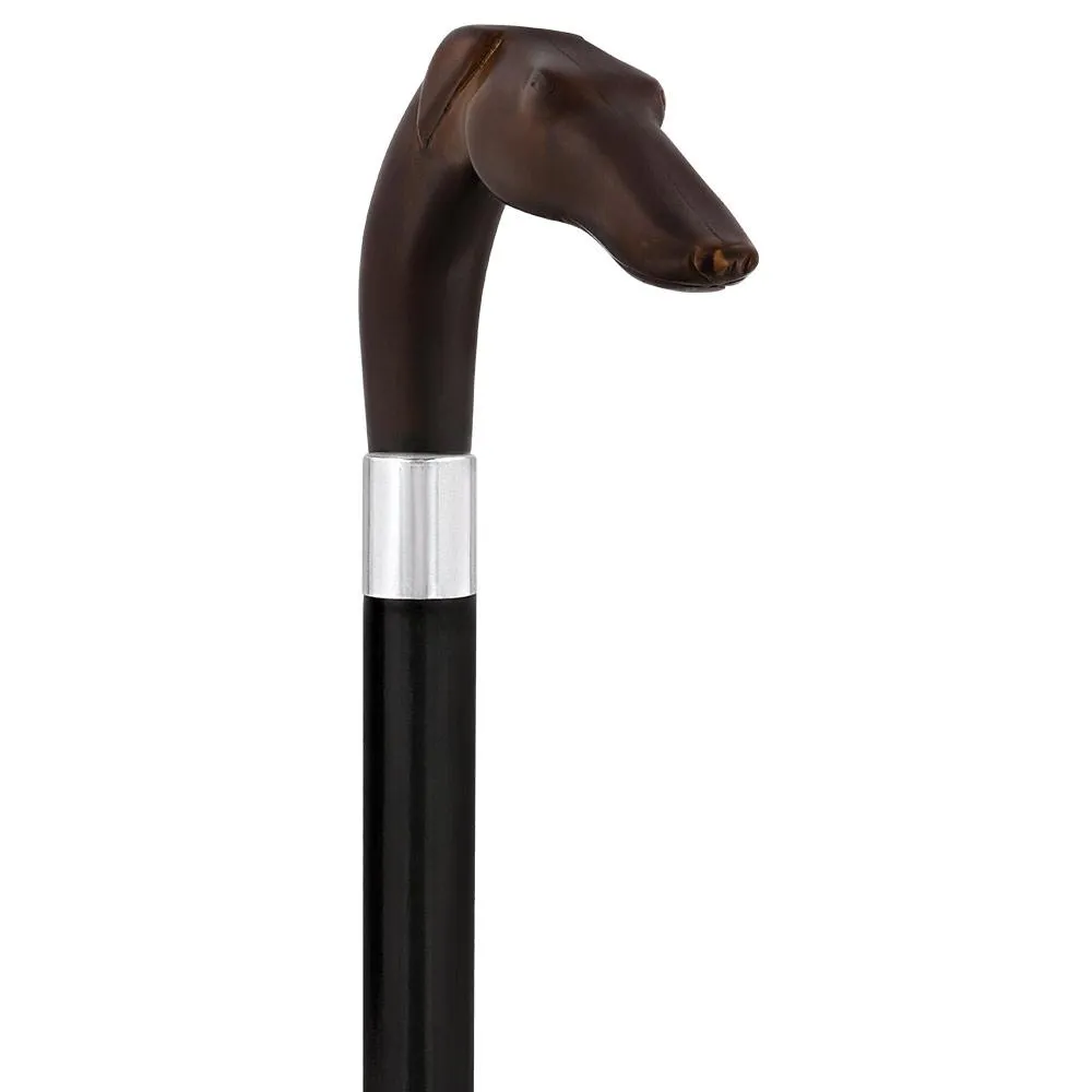 Whippet Dog Crook Cane: Unique Style & Design