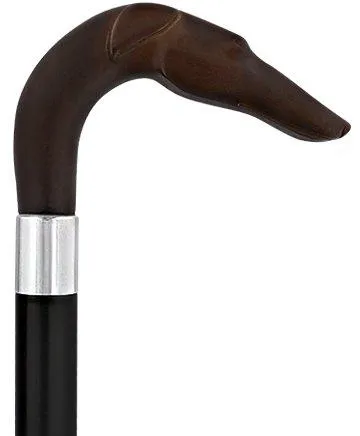 Whippet Dog Crook Cane: Unique Style & Design