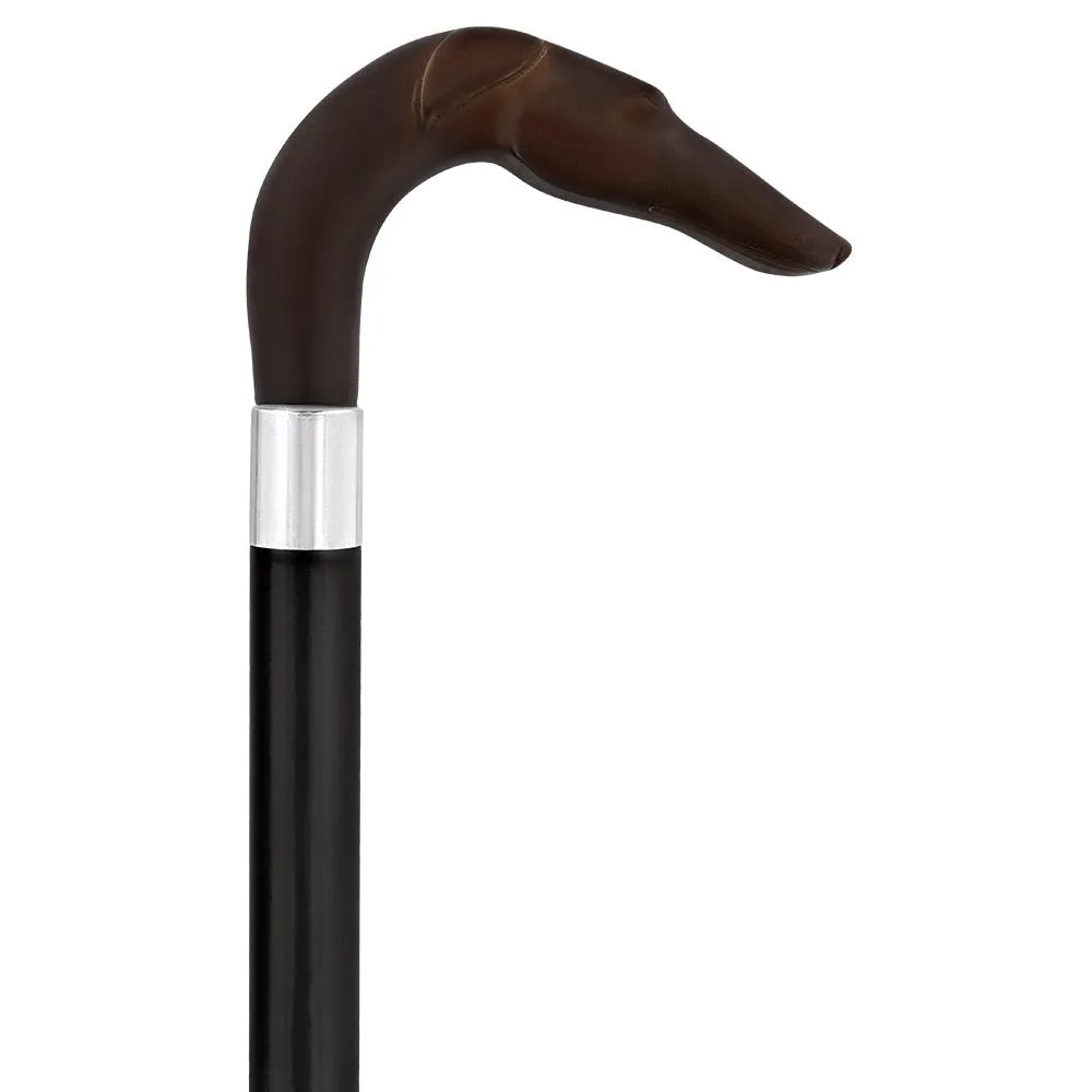 Whippet Dog Crook Cane: Unique Style & Design